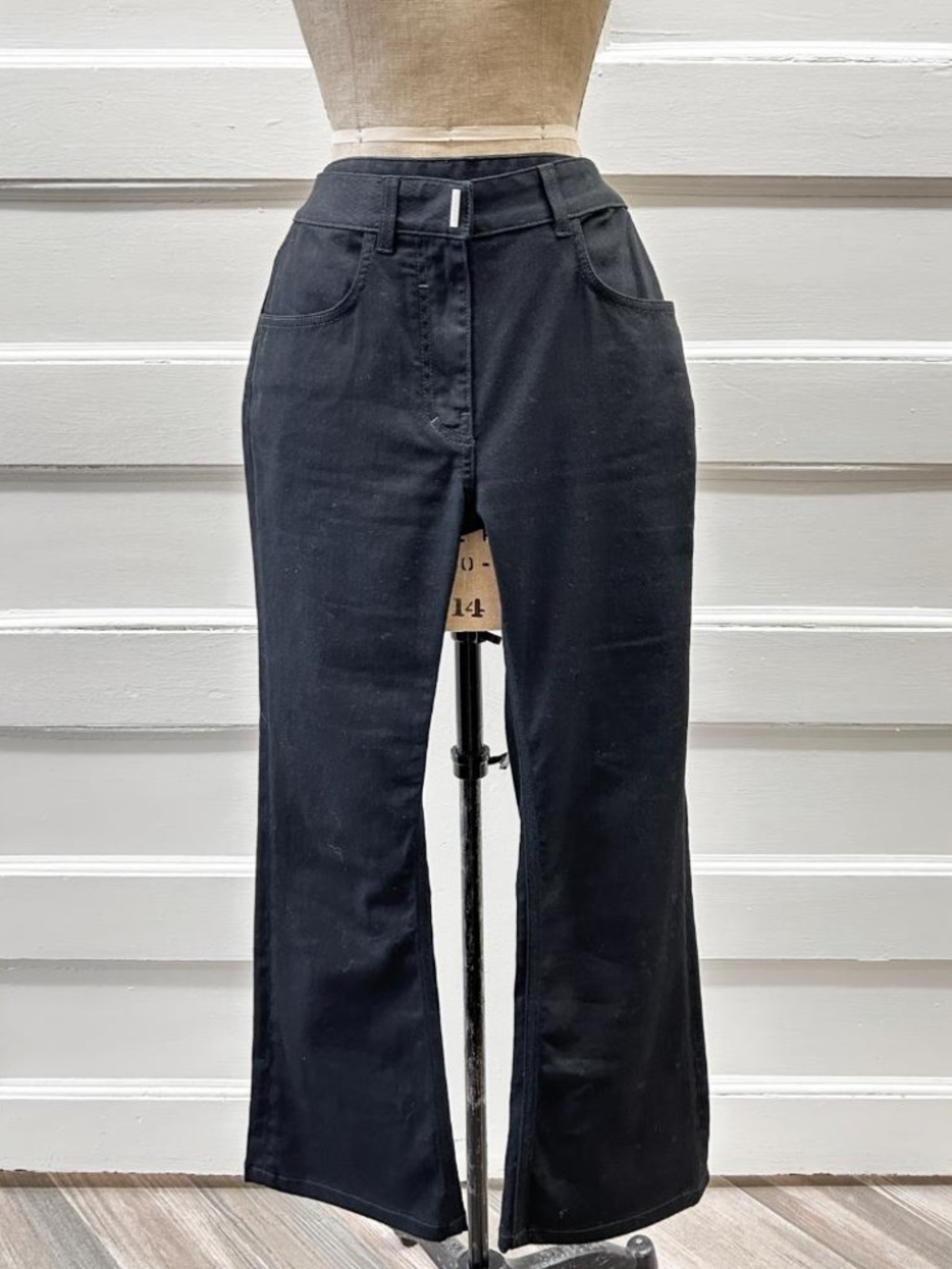 Givenchy Bootcut Jeans, Black, Size 26